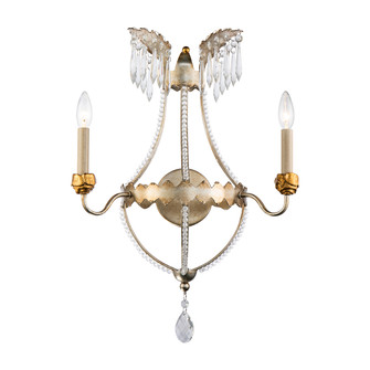 Lemuria Two Light Wall Sconce in Distressed Silver and Gold (175|SC1035-2)