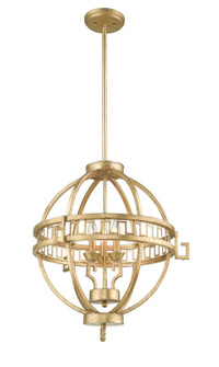 Lemuria Three Light Foyer Pendant in Antique Gold (175|GN/LEMURIA/3P A)