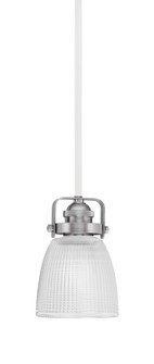 Easton One Light Mini Pendant in White & Brushed Nickel (200|1941-WHBN-500)