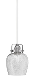 Easton One Light Mini Pendant in White & Brushed Nickel (200|1941-WHBN-4812)