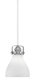 Easton One Light Mini Pendant in White & Brushed Nickel (200|1941-WHBN-4761)