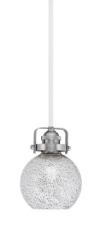 Easton One Light Mini Pendant in White & Brushed Nickel (200|1941-WHBN-4102)