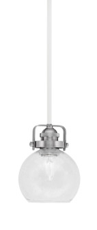 Easton One Light Mini Pendant in White & Brushed Nickel (200|1941-WHBN-4100)