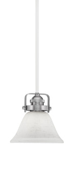Easton One Light Mini Pendant in White & Brushed Nickel (200|1941-WHBN-311)