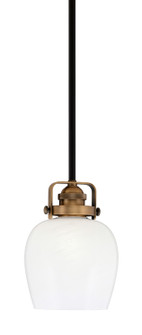 Easton One Light Mini Pendant in Matte Black & Brass (200|1941-MBBR-4811)