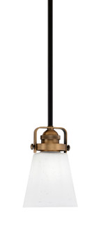 Easton One Light Mini Pendant in Matte Black & Brass (200|1941-MBBR-460)