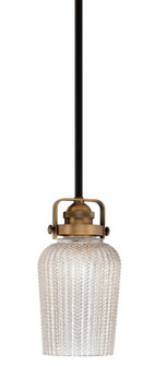 Easton One Light Mini Pendant in Matte Black & Brass (200|1941-MBBR-4253)