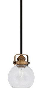 Easton One Light Mini Pendant in Matte Black & Brass (200|1941-MBBR-4100)