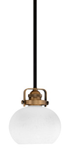 Easton One Light Mini Pendant in Matte Black & Brass (200|1941-MBBR-212)