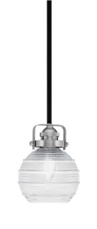 Easton One Light Mini Pendant in Matte Black & Brushed Nickel (200|1941-MBBN-5110)