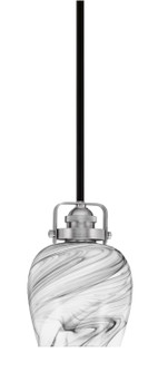 Easton One Light Mini Pendant in Matte Black & Brushed Nickel (200|1941-MBBN-4819)