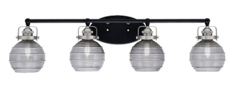 Easton Four Light Bath Bar in Matte Black & Brushed Nickel (200|1934-MBBN-5112)