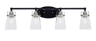 Easton Four Light Bath Bar in Matte Black & Brushed Nickel (200|1934-MBBN-461)