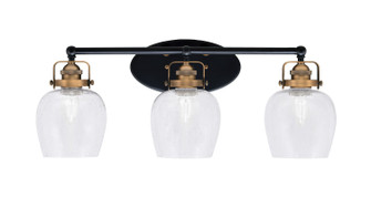 Easton Three Light Bath Bar in Matte Black & Brass (200|1933-MBBR-4810)