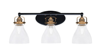 Easton Three Light Bath Bar in Matte Black & Brass (200|1933-MBBR-4760)