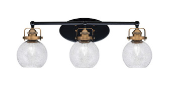 Easton Three Light Bath Bar in Matte Black & Brass (200|1933-MBBR-4102)