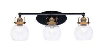 Easton Three Light Bath Bar in Matte Black & Brass (200|1933-MBBR-4100)