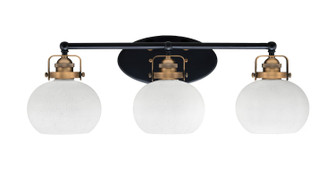 Easton Three Light Bath Bar in Matte Black & Brass (200|1933-MBBR-212)
