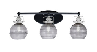 Easton Three Light Bath Bar in Matte Black & Brushed Nickel (200|1933-MBBN-5112)