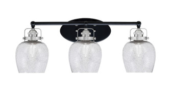 Easton Three Light Bath Bar in Matte Black & Brushed Nickel (200|1933-MBBN-4812)