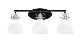 Easton Three Light Bath Bar in Matte Black & Brushed Nickel (200|1933-MBBN-4761)