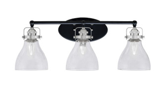 Easton Three Light Bath Bar in Matte Black & Brushed Nickel (200|1933-MBBN-4760)
