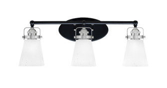 Easton Three Light Bath Bar in Matte Black & Brushed Nickel (200|1933-MBBN-460)