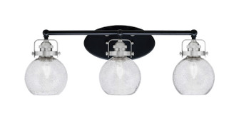 Easton Three Light Bath Bar in Matte Black & Brushed Nickel (200|1933-MBBN-4102)
