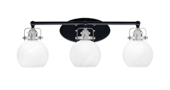 Easton Three Light Bath Bar in Matte Black & Brushed Nickel (200|1933-MBBN-4101)