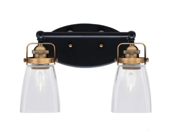 Easton Two Light Bath Bar in Matte Black & Brass (200|1932-MBBR-461)