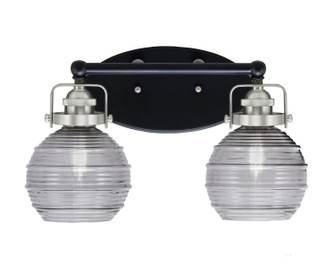Easton Two Light Bath Bar in Matte Black & Brushed Nickel (200|1932-MBBN-5112)