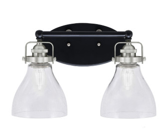Easton Two Light Bath Bar in Matte Black & Brushed Nickel (200|1932-MBBN-4760)