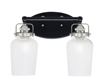 Easton Two Light Bath Bar in Matte Black & Brushed Nickel (200|1932-MBBN-4250)
