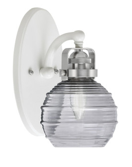 Easton One Light Wall Sconce in White & Brushed Nickel (200|1931-WHBN-5112)