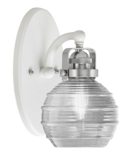 Easton One Light Wall Sconce in White & Brushed Nickel (200|1931-WHBN-5110)
