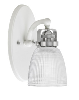 Easton One Light Wall Sconce in White & Brushed Nickel (200|1931-WHBN-500)