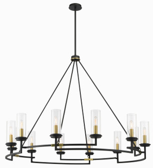 Hillstone 12 Light Chandelier in Sand Coal And Soft Brass (7|3207-781)