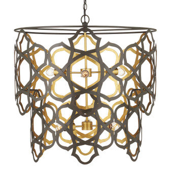 Mauresque Six Light Chandelier in Bronze Gold/Contemporary Gold Leaf (142|9000-1106)