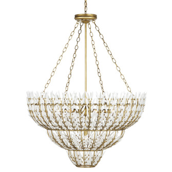 Magnum Opus Seven Light Chandelier in Brass/White (142|9000-1099)