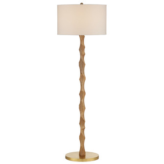 Sunbird One Light Floor Lamp in Natural/Brass (142|8000-0135)