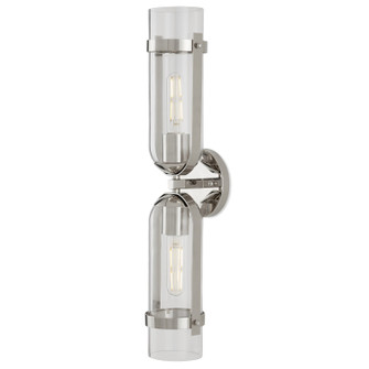 Bonardi Collection Two Light Wall Sconce in Polished Nickel/Clear (142|5800-0029)