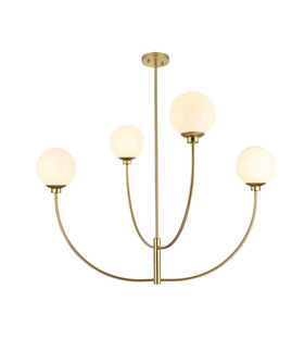 Nyomi Four Light Chandelier in Brass (173|LD814D42BR)