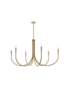 Layne Six Light Chandelier in Gold (173|LD722D50SG)