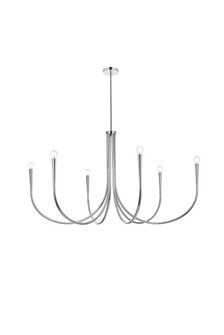 Layne Six Light Chandelier in Chrome (173|LD722D50C)