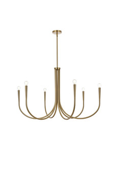 Layne Six Light Chandelier in Gold (173|LD722D42SG)