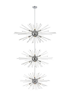 Sienna 30 Light Chandelier in Chrome (173|2502G46L3C)