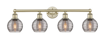 Edison Four Light Bath Vanity in Antique Brass (405|616-4W-AB-G1213-6SM)