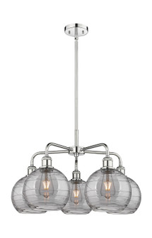 Ballston Five Light Chandelier in Polished Chrome (405|516-5CR-PC-G1213-8SM)
