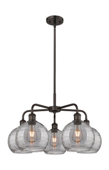 Ballston Five Light Chandelier in Oil Rubbed Bronze (405|516-5CR-OB-G1213-8SM)