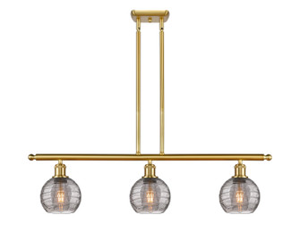 Ballston Three Light Island Pendant in Satin Gold (405|516-3I-SG-G1213-6SM)